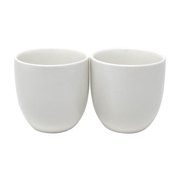 White Porcelain Teacup - Set of 2