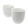 White Porcelain Teacup - Set of 2